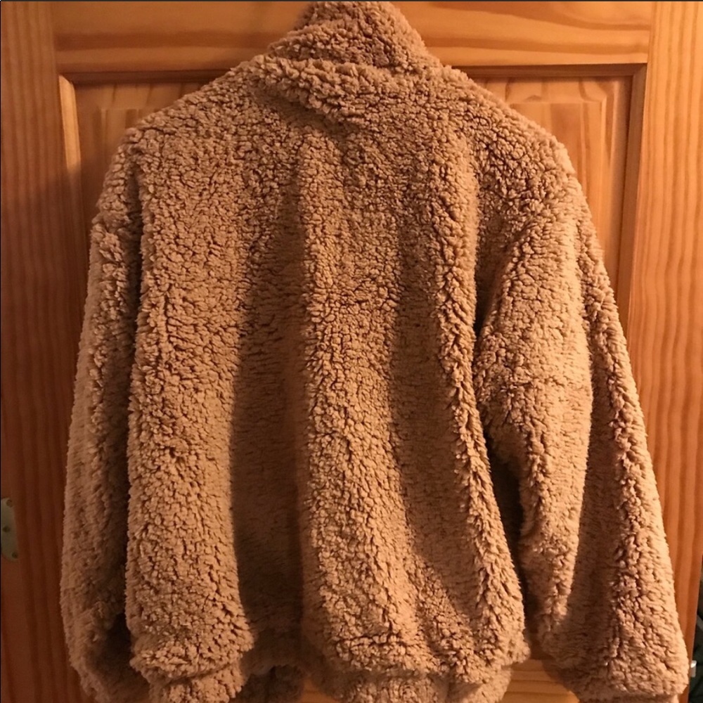 Zip Up Teddy Coat - Picture 2 of 2